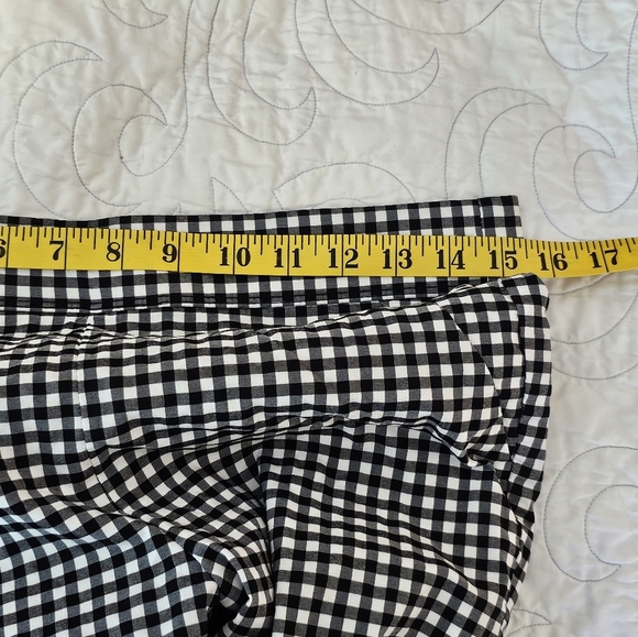 Rafaella Black and White Checkered Ankle Pants Women's Size 10 - Picture 3 of 8